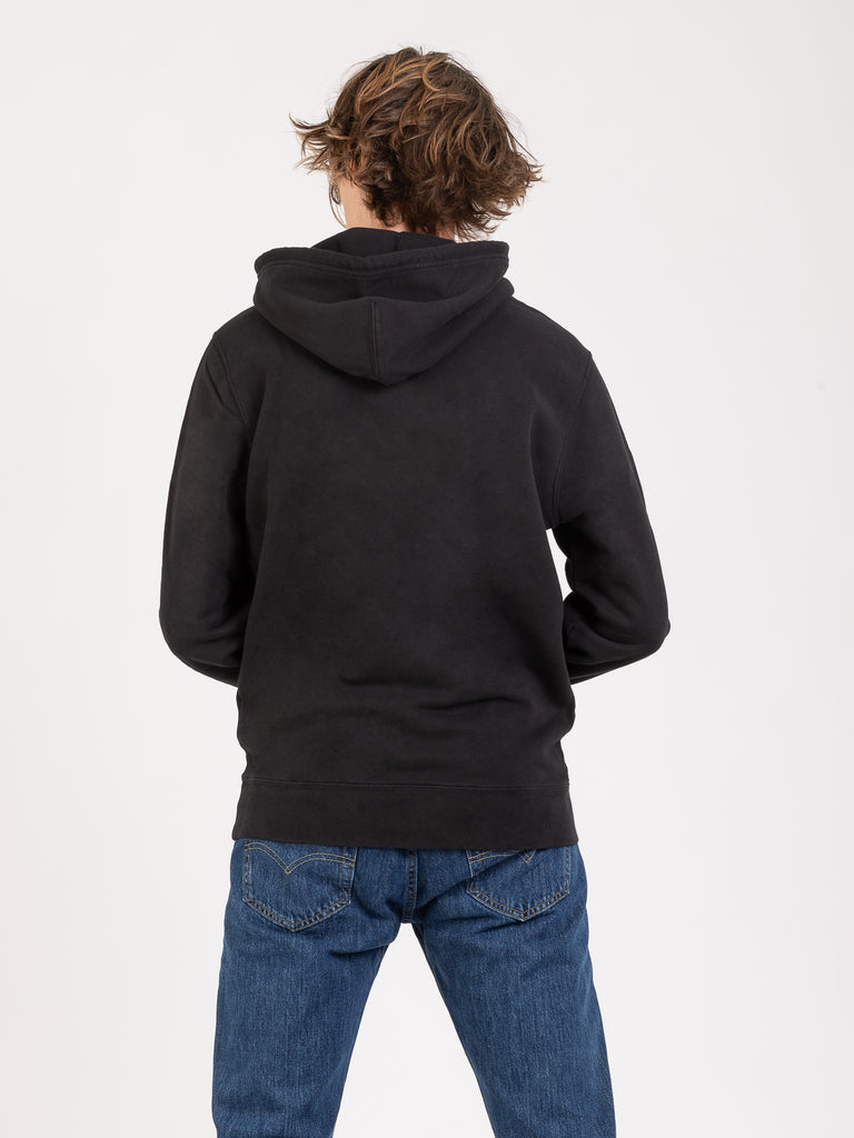 LEVI'S® - Felpa hoodie nera con mini logo
