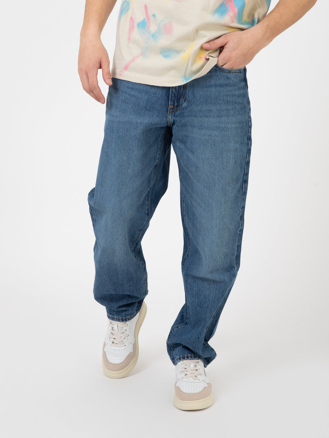 568™ Stay Loose Medium Indigo Worn In - Blu