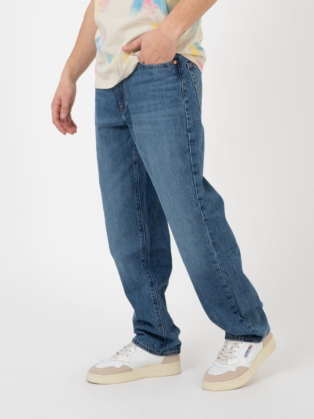 568™ Stay Loose Medium Indigo Worn In - Blu
