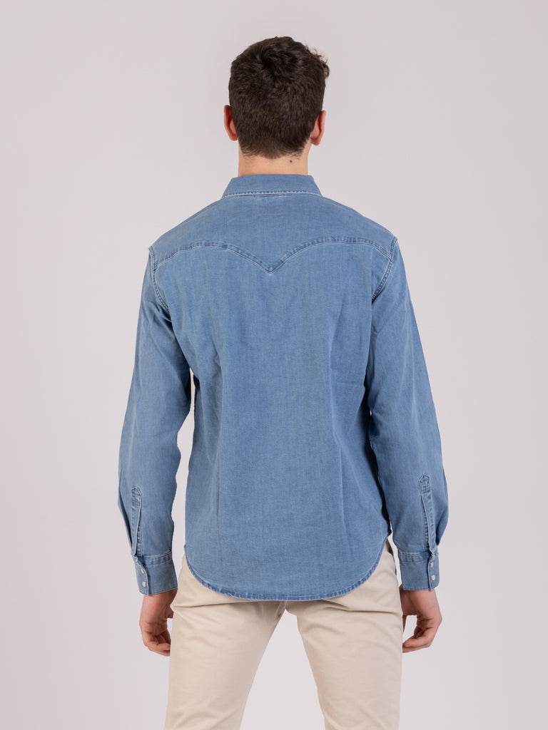 LEVI'S® - Camicia Barstow Western worn in-light indigo