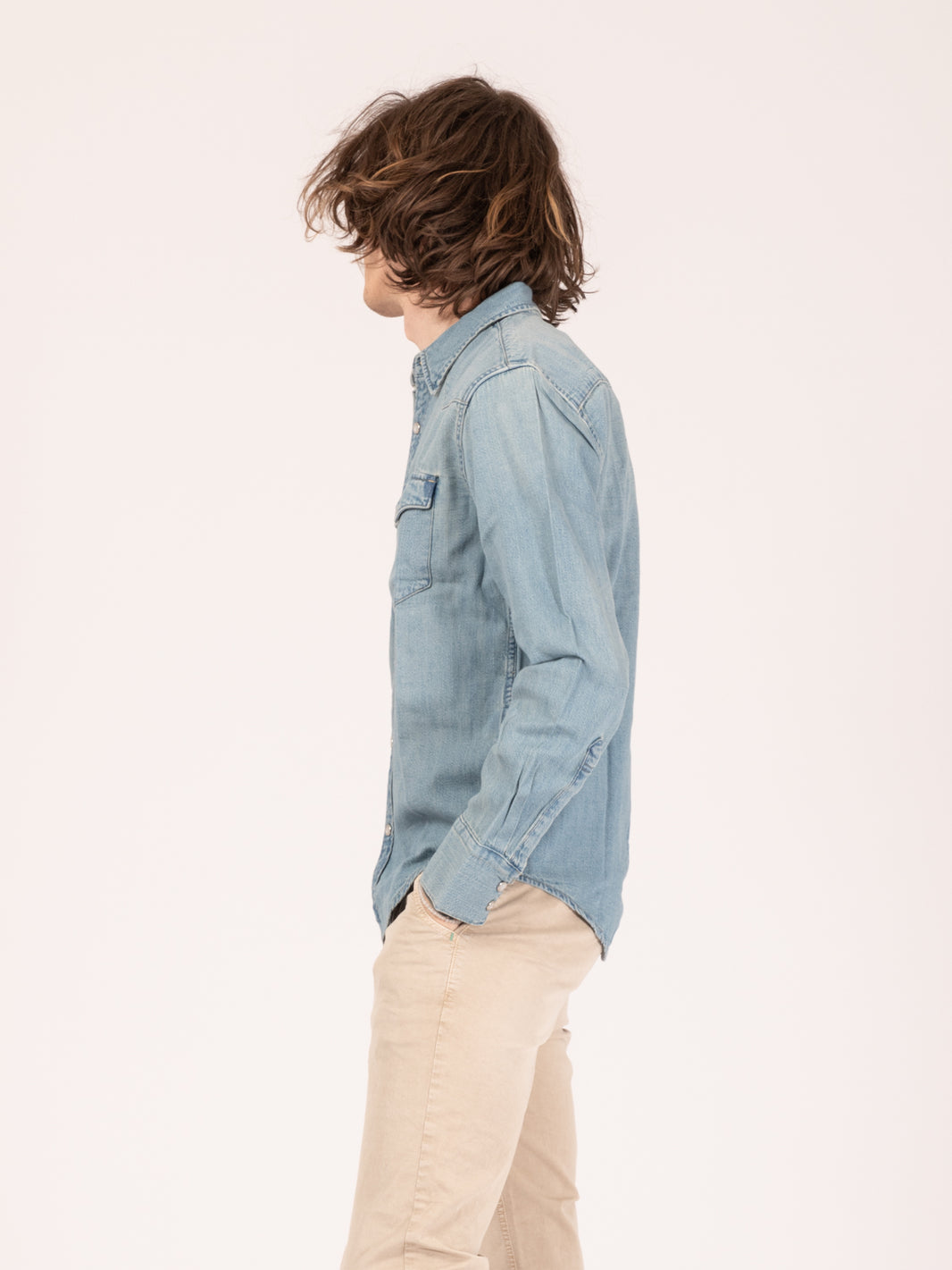 Camicia Western Barstow red cast stone