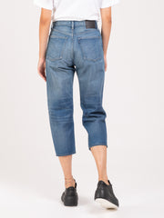 LEVI'S® MADE & CRAFTED® - Jeans barrel crop denim medio scuro