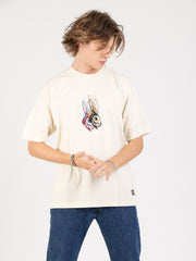 LEVI'S® - T-shirt skateboarding rabbit skull avorio
