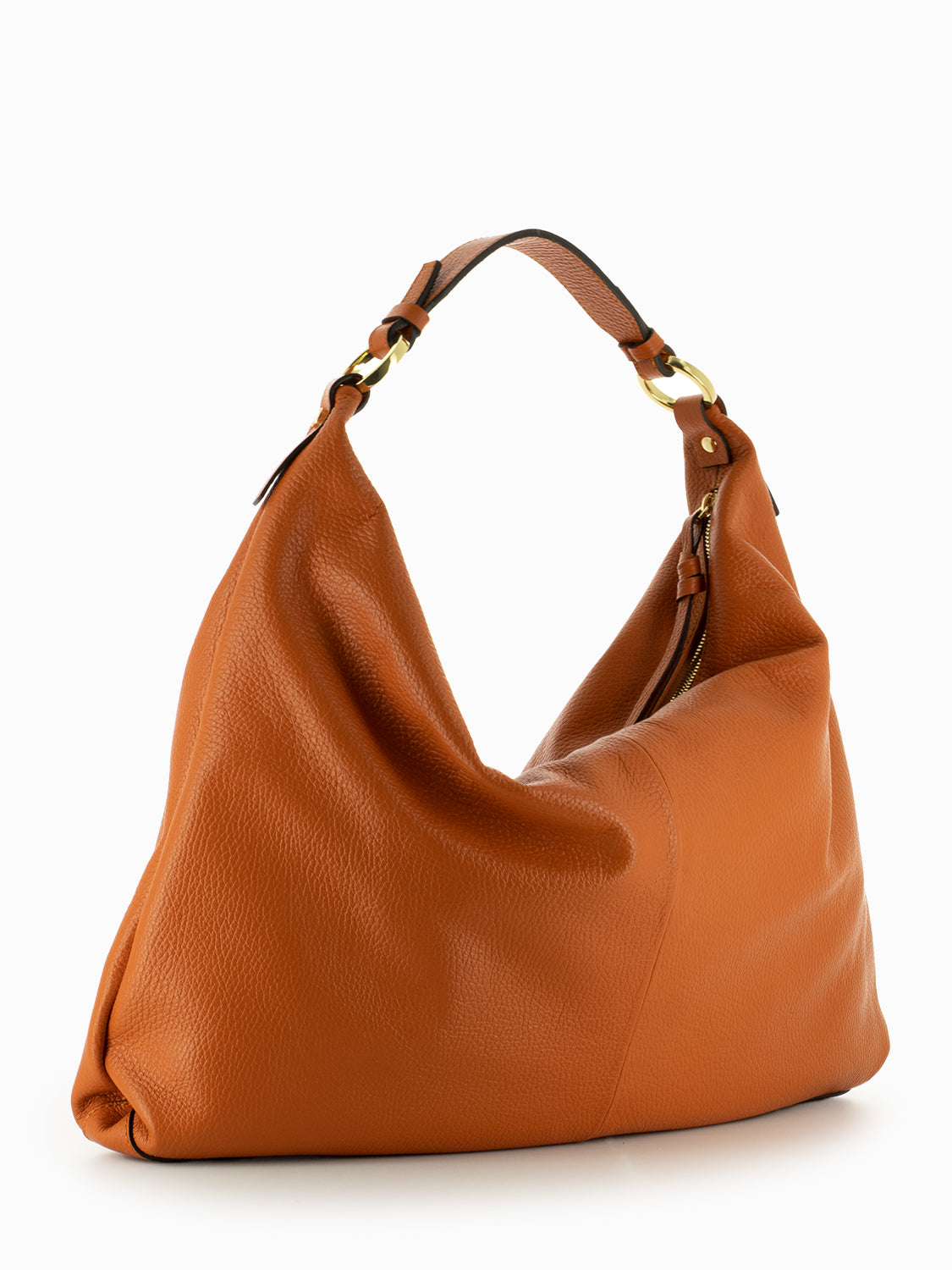 Jasmin Orange Leather Bag