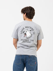 LOSER MACHINE - T-shirt Back Off heather grey