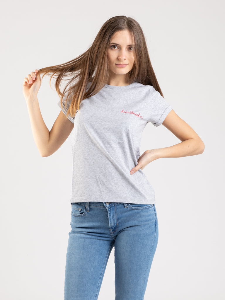 MAISON LABICHE - T-shirt Heartbreaker grigia