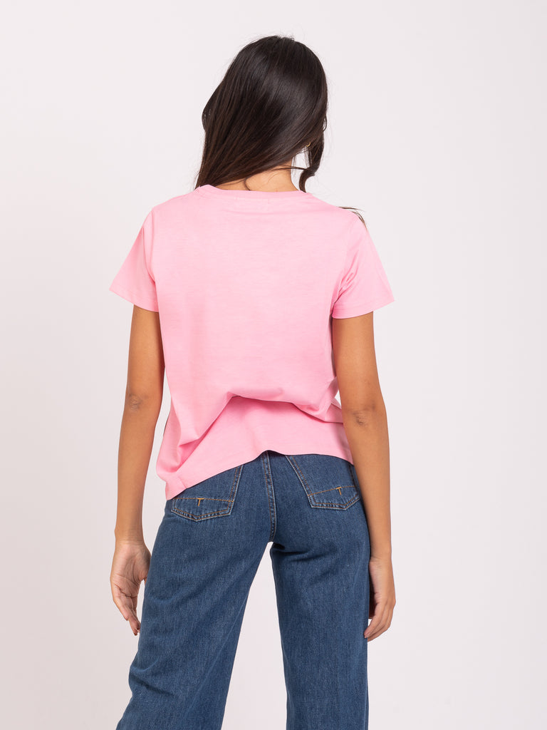 MAISON LABICHE - T-shirt rosa Chill Out