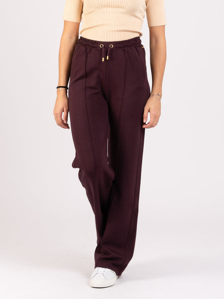 Joggers straight fit wine