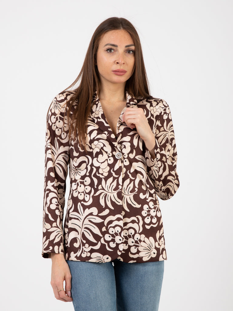 MALIPARMI - Blazer Aestas Stupore marrone / beige