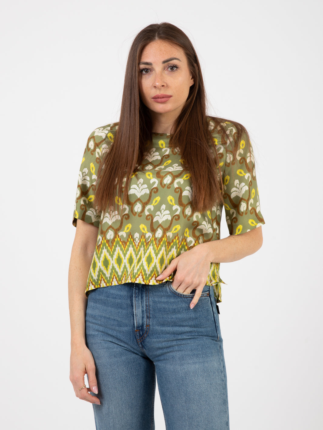 Green / Lime Collection Print Shirt