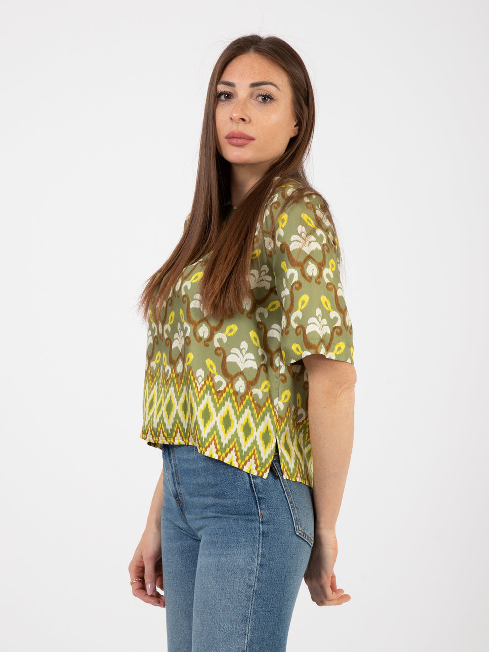 Green / Lime Collection Print Shirt