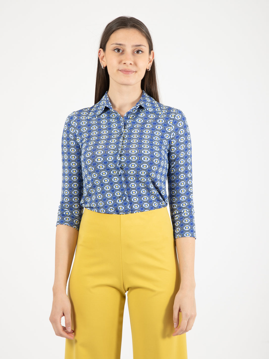 Labyrintum Shirt Blue/Yellow