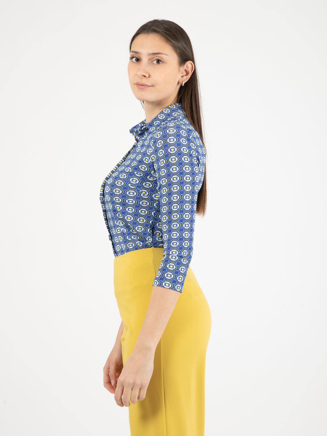 Labyrintum Shirt Blue/Yellow