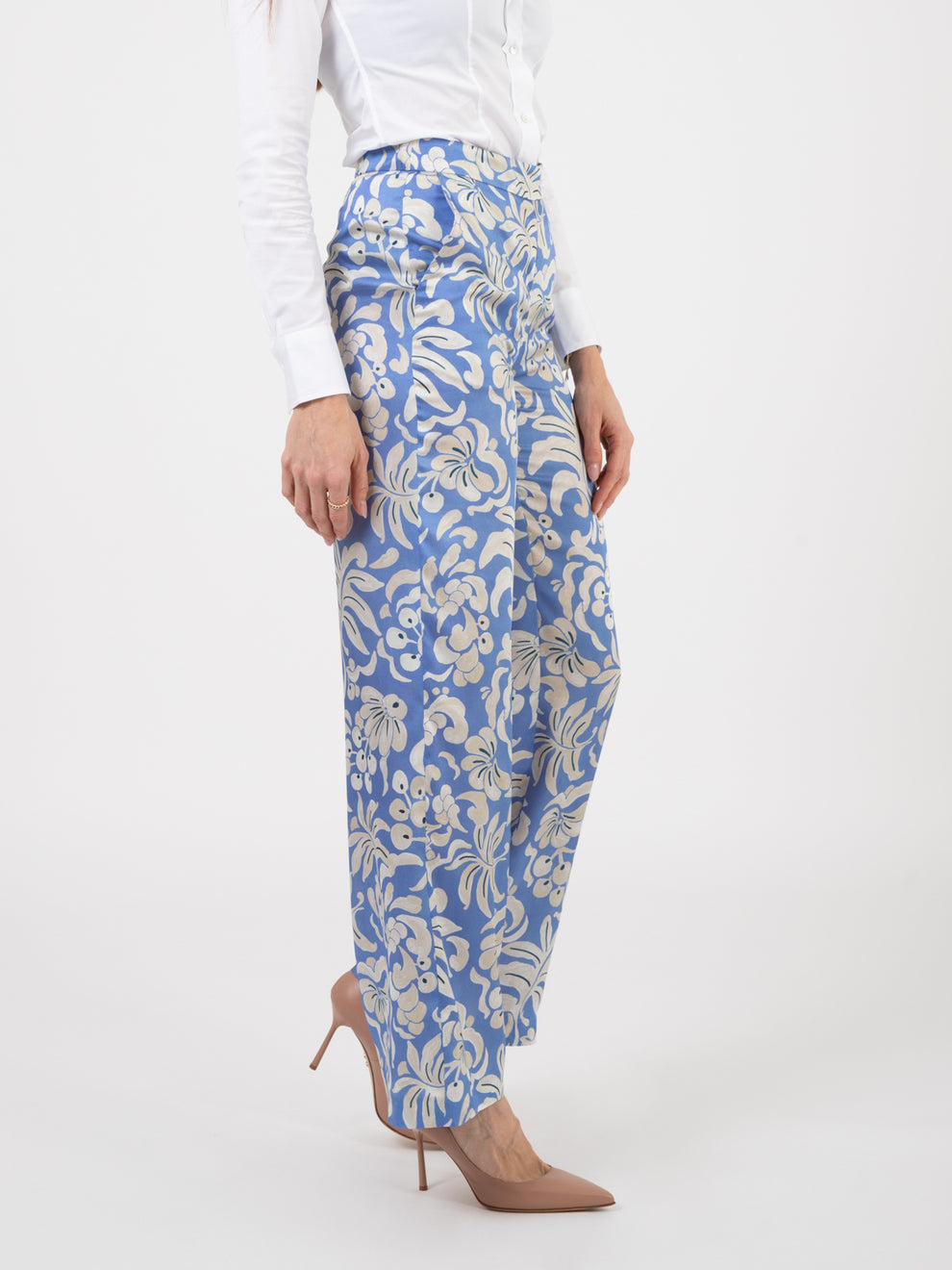 Aestas Stupore trousers light blue / natural