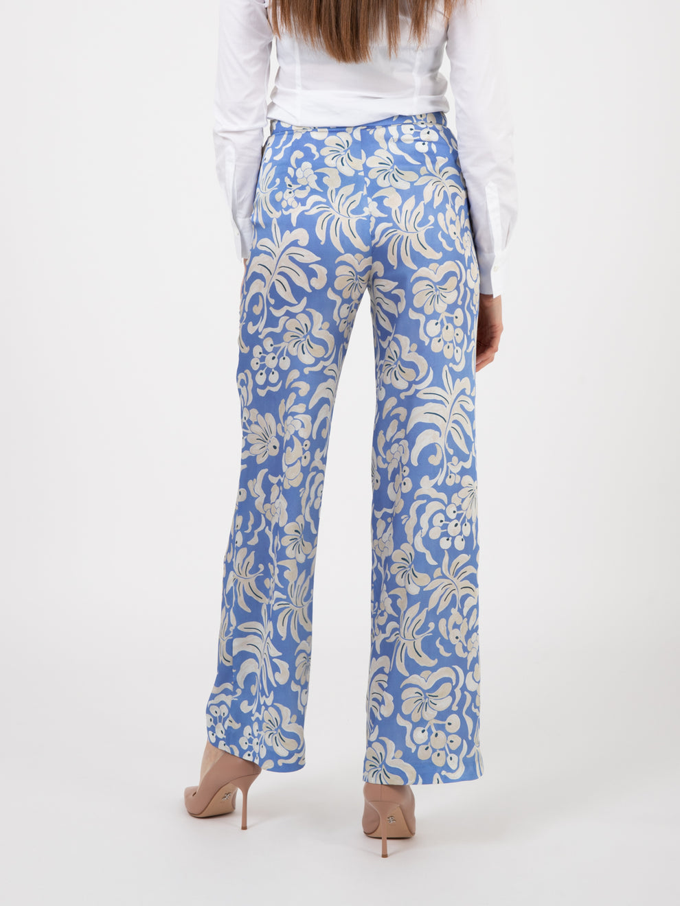 Aestas Stupore trousers light blue / natural