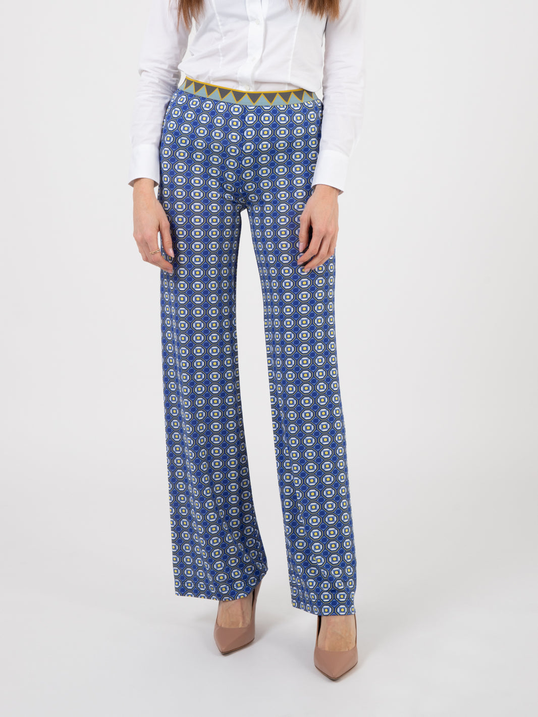 Labyrintum Pants Blue / Yellow