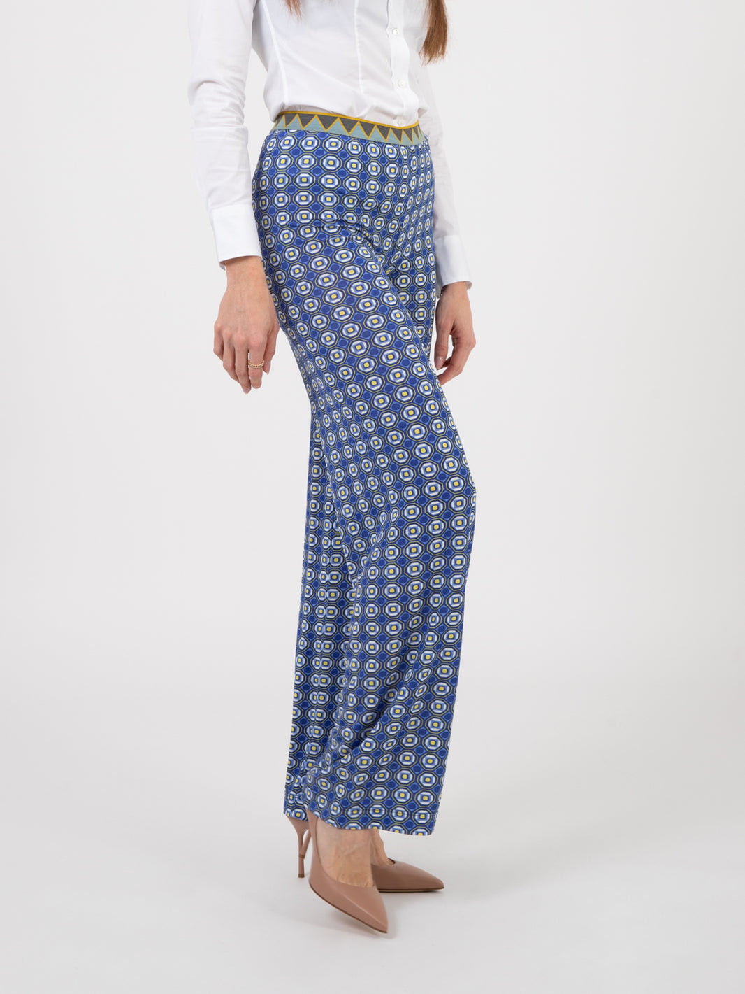 Labyrintum Pants Blue / Yellow