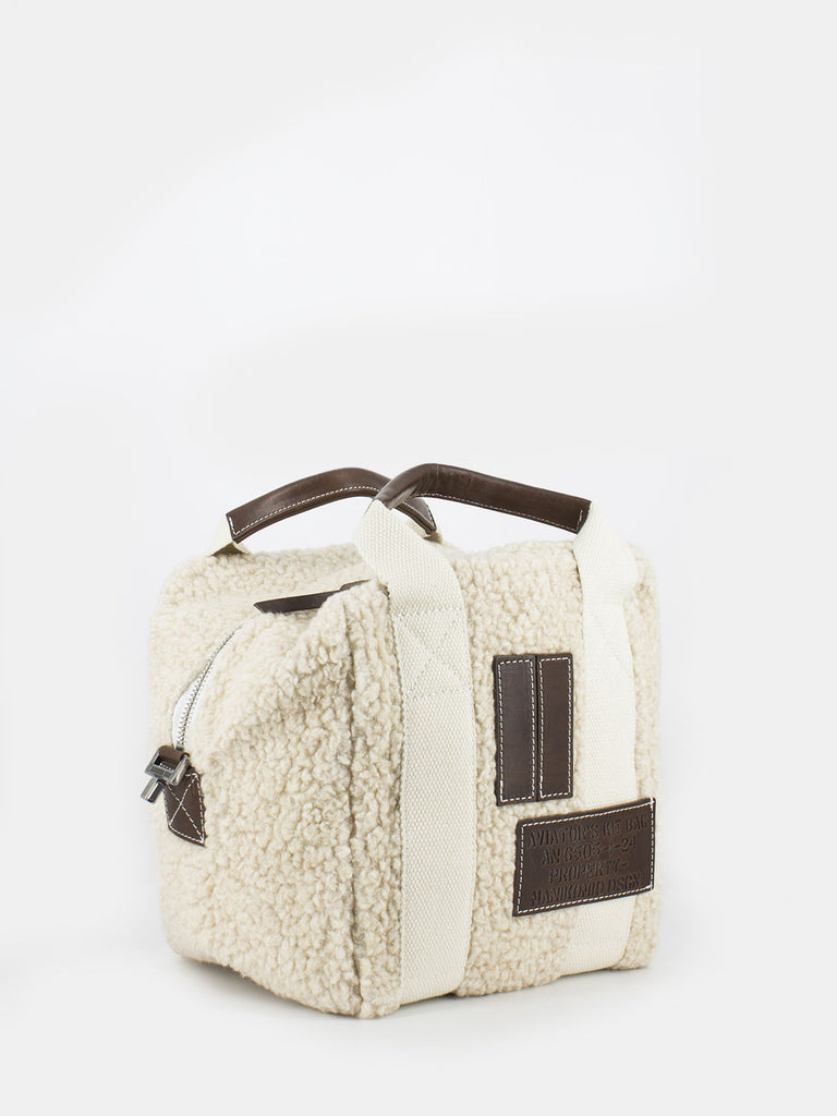 MANIKOMIO - Aviator's Kit Bag Lady24 Ecosheep ivory