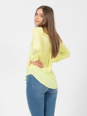 MERCI - Camicia viscosa leggera lime