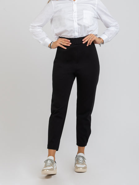 Pantaloni joggers elasticizzati neri