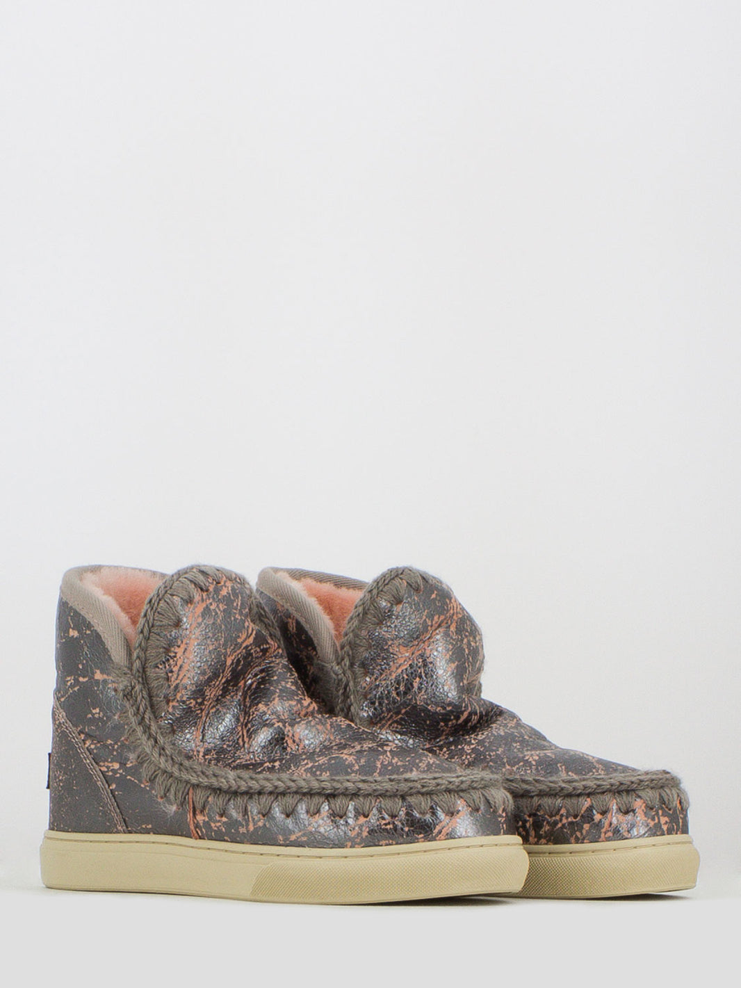 Mini eskimo sneaker steel / pink