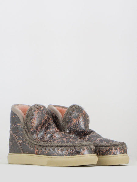 Mini eskimo sneaker acciaio / rosa