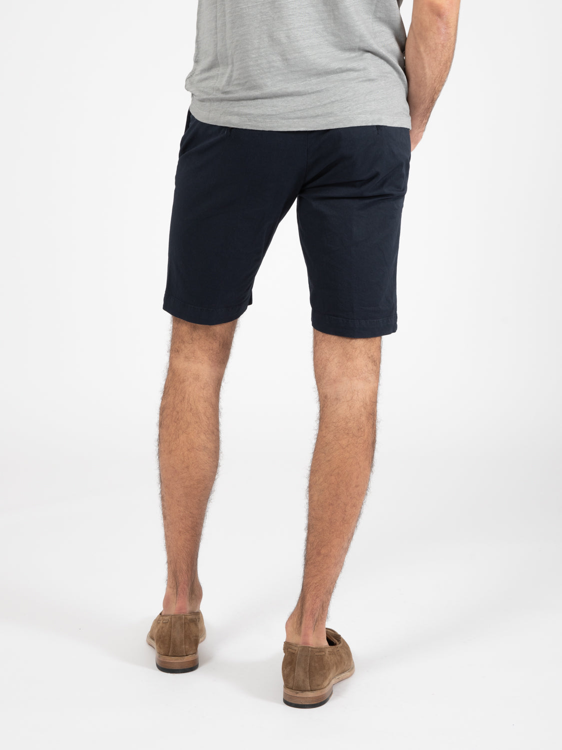 Bermuda in cotone blu