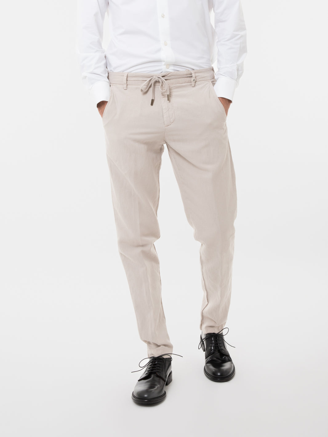 Pantaloni Apollo coulisse beige