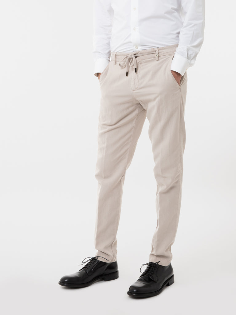 MYTHS - Pantaloni Apollo coulisse beige