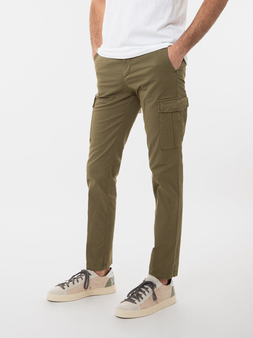 Pantaloni Giove cargo verde