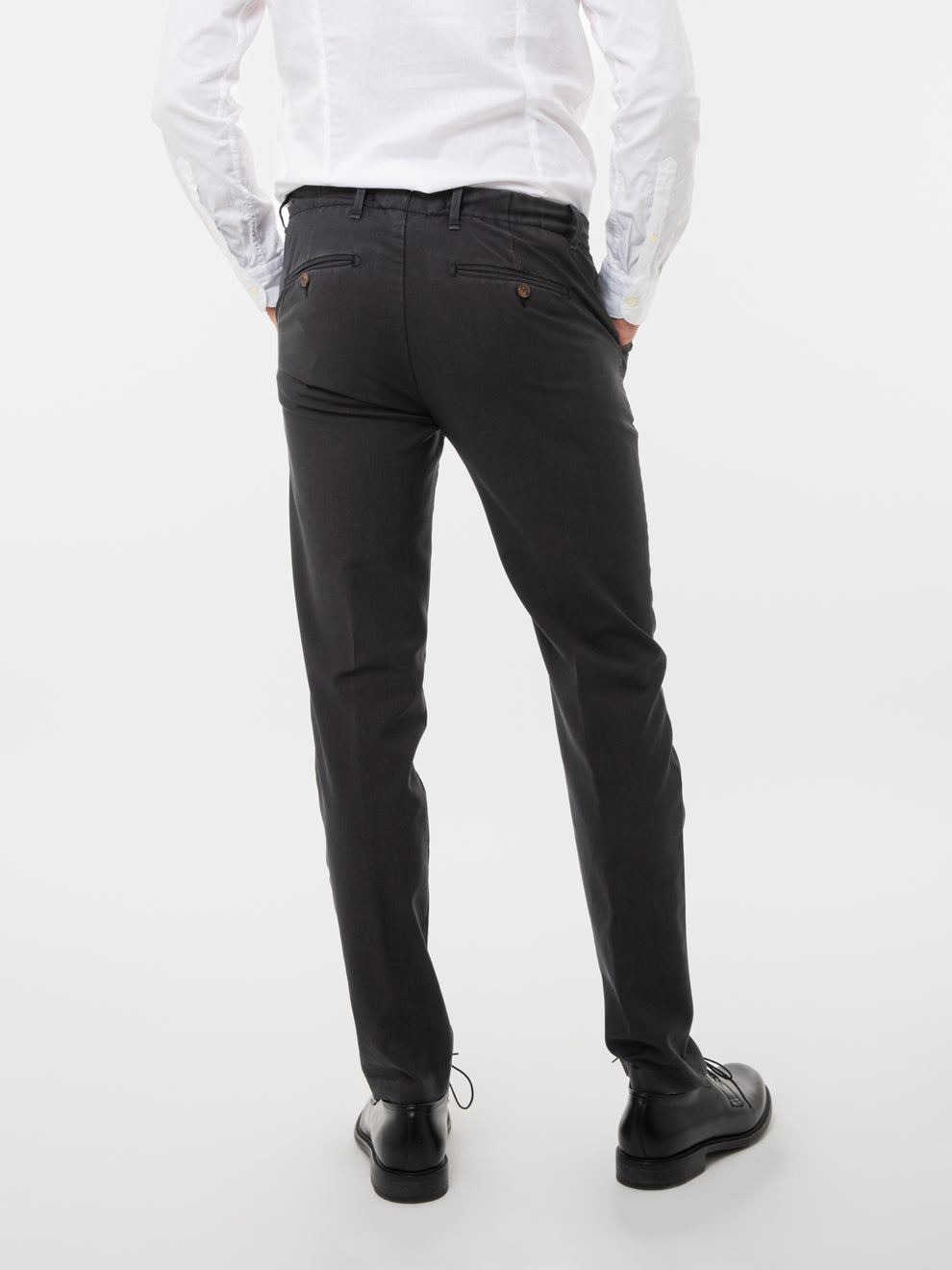 Pantaloni Giove fresco lana antracite