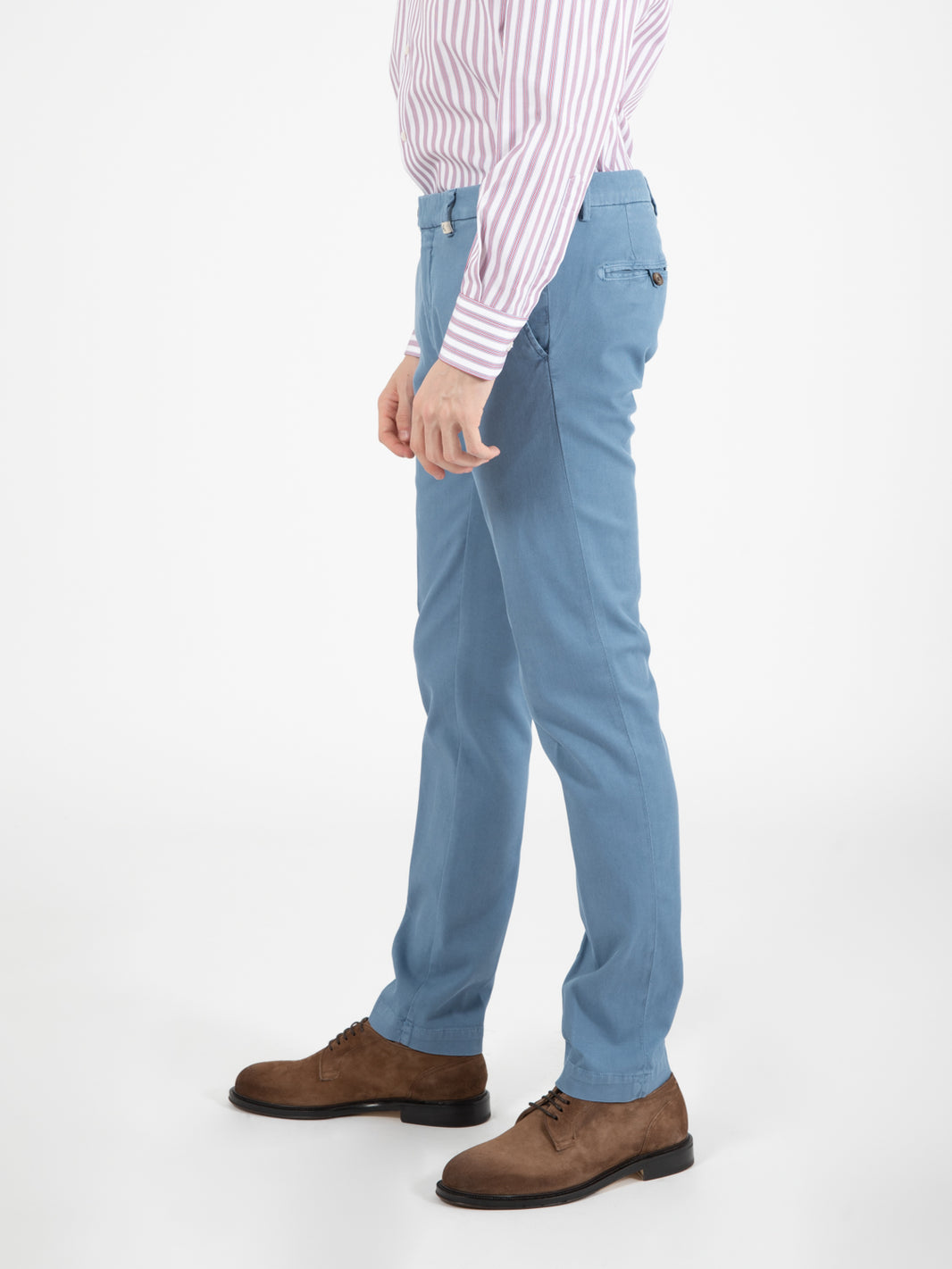 Pantaloni Giove stretch azzurro