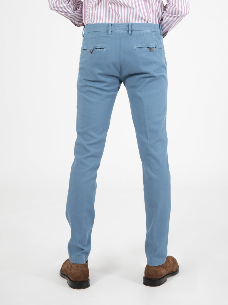 MYTHS - Pantaloni Giove stretch azzurro