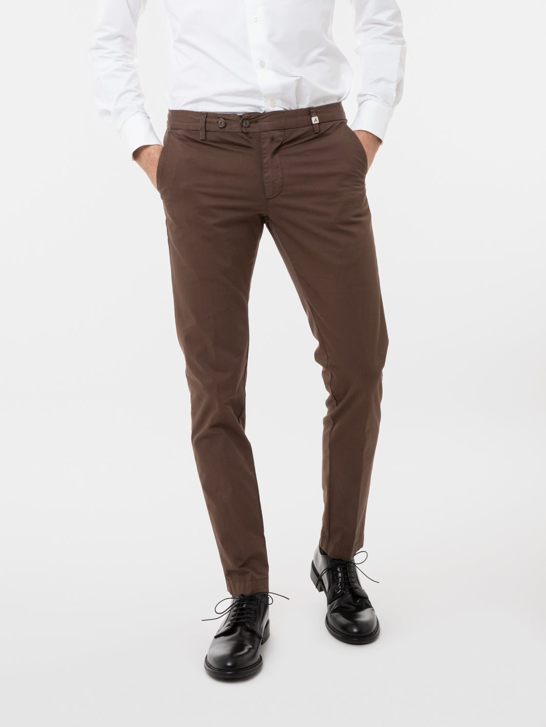 Pantaloni Giove stretch moro