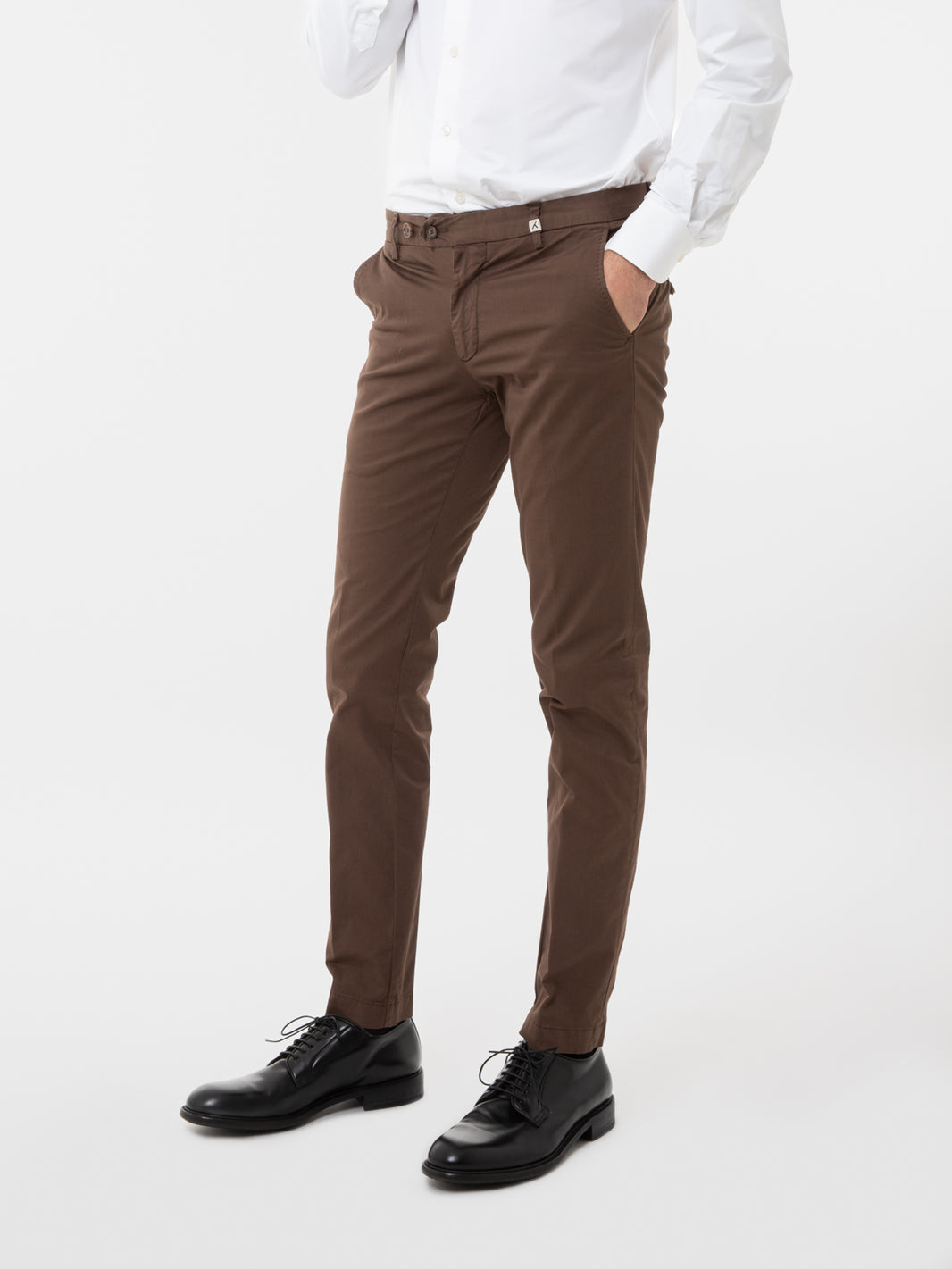 Pantaloni Giove stretch moro