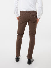 MYTHS - Pantaloni Giove stretch moro