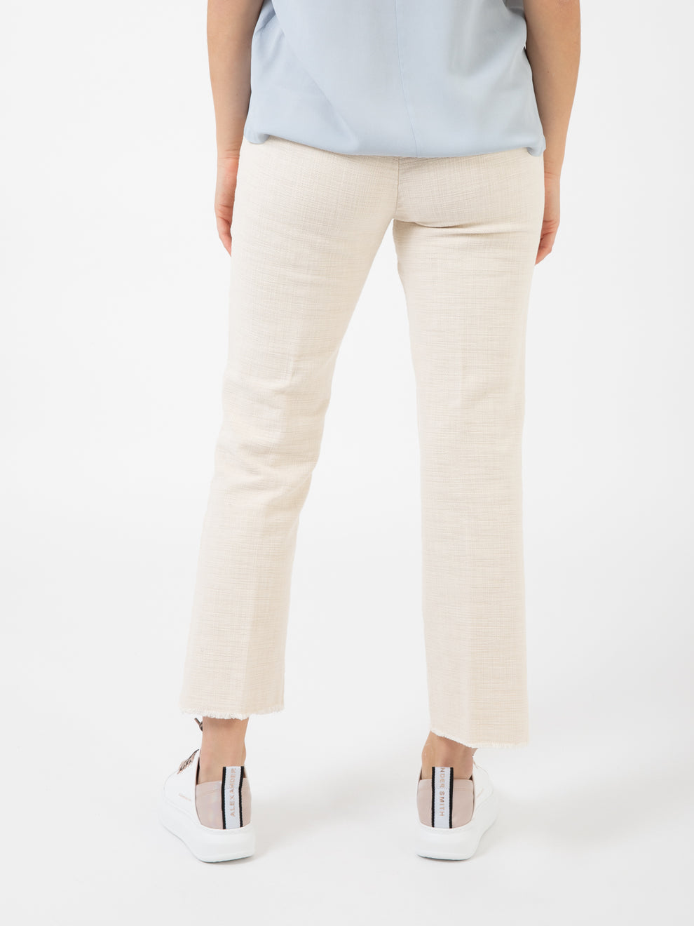 Pantaloni trombetta operata latte