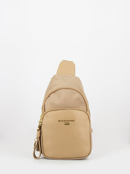 Borsa monospalla Liberty nylon beige