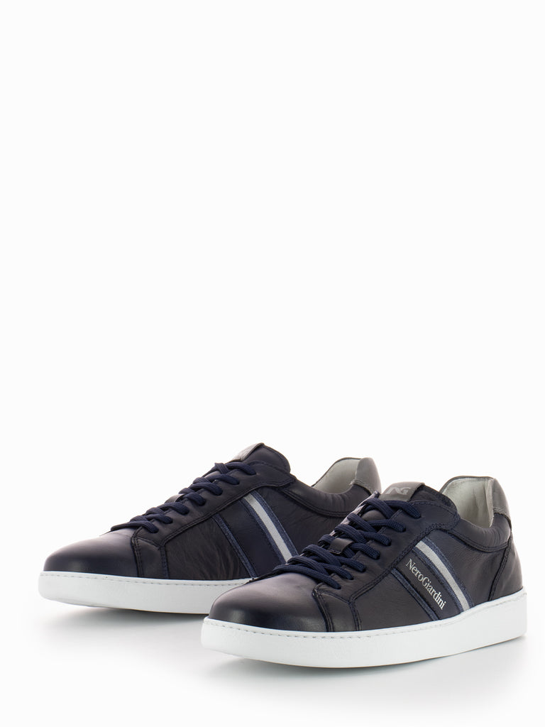NERO GIARDINI - Sneakers oakland blu / grigio