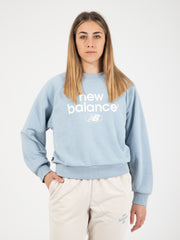 NEW BALANCE - Felpa Essentials Reimagined Archive crewneck grigia