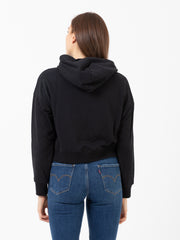 NEW BALANCE - Felpa hoodie Essential nera