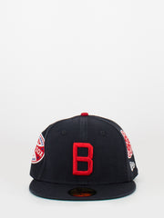 NEW ERA - Cappellino 59FIFTY Boston Red Sox Cooperstown Patch blu navy