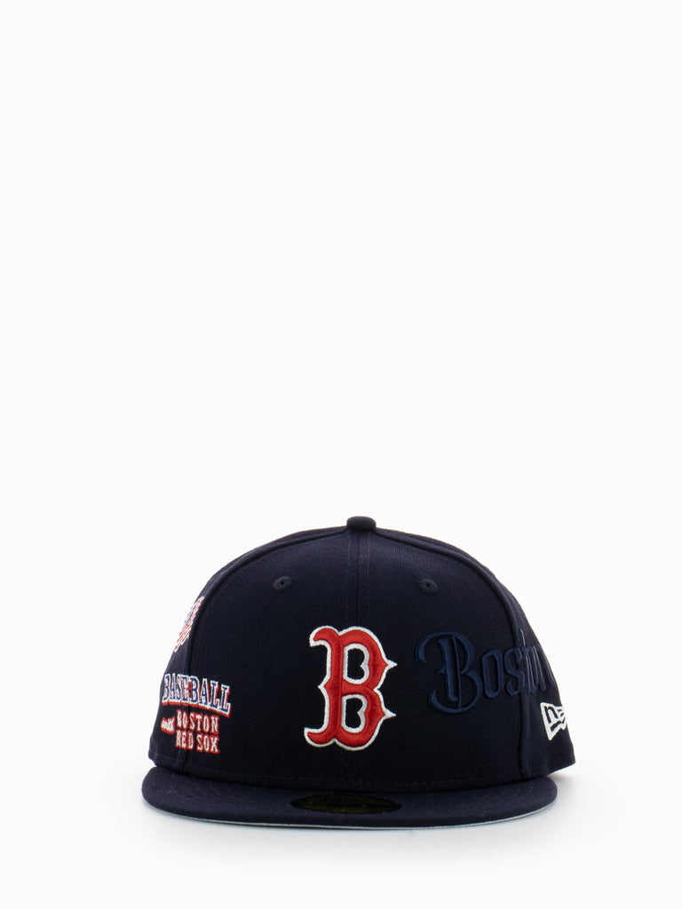 NEW ERA - Cappellino 59Fifty Boston Red Sox MLB Script navy
