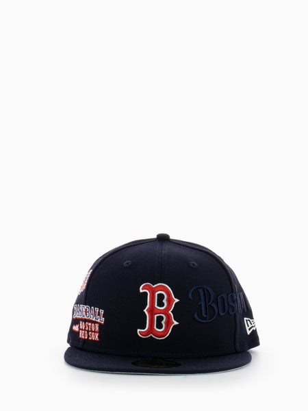 Cappellino 59Fifty Boston Red Sox MLB Script navy
