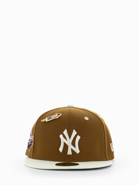 Cappellino 59Fifty Fitted New York Yankees MLB WS brown