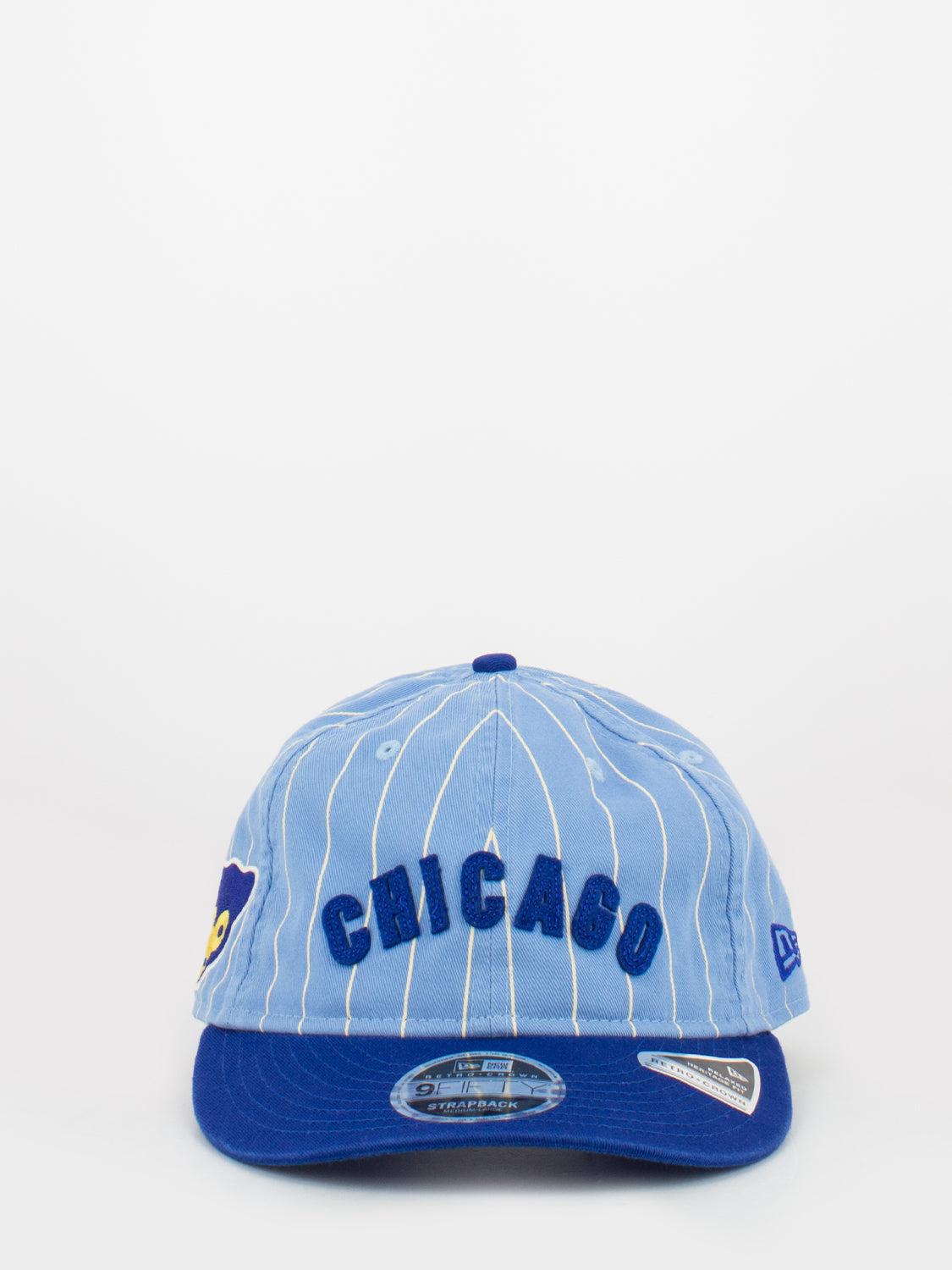 New Era 9Fifty Chicago Cubs Cooperstown Retro Crown Blue Cap - 60222301