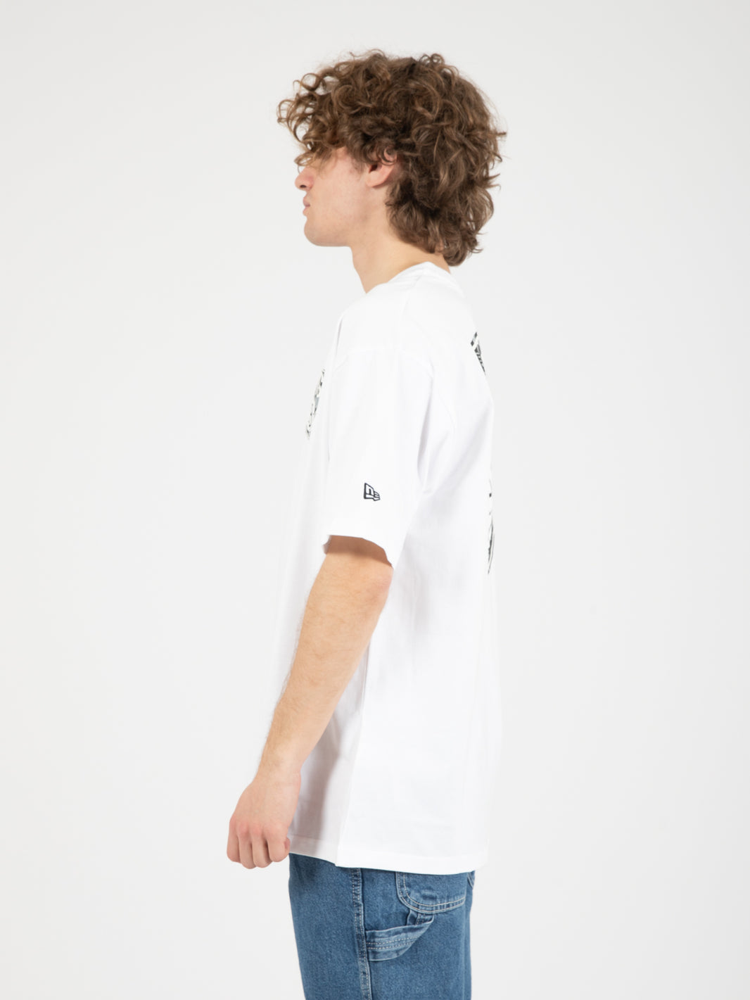 T-Shirts Brooklyn Nets MLB Infill Team Logo white