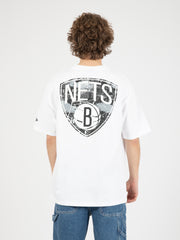 NEW ERA - T-Shirts Brooklyn Nets MLB Infill Team Logo white