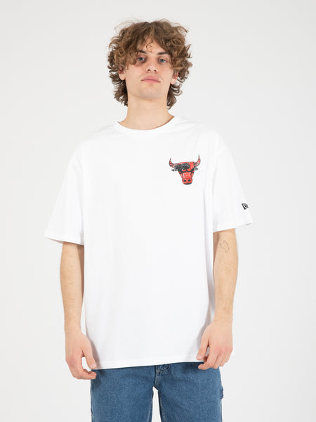 T-Shirts Chicago Bulls NBA Infill Team Logo white
