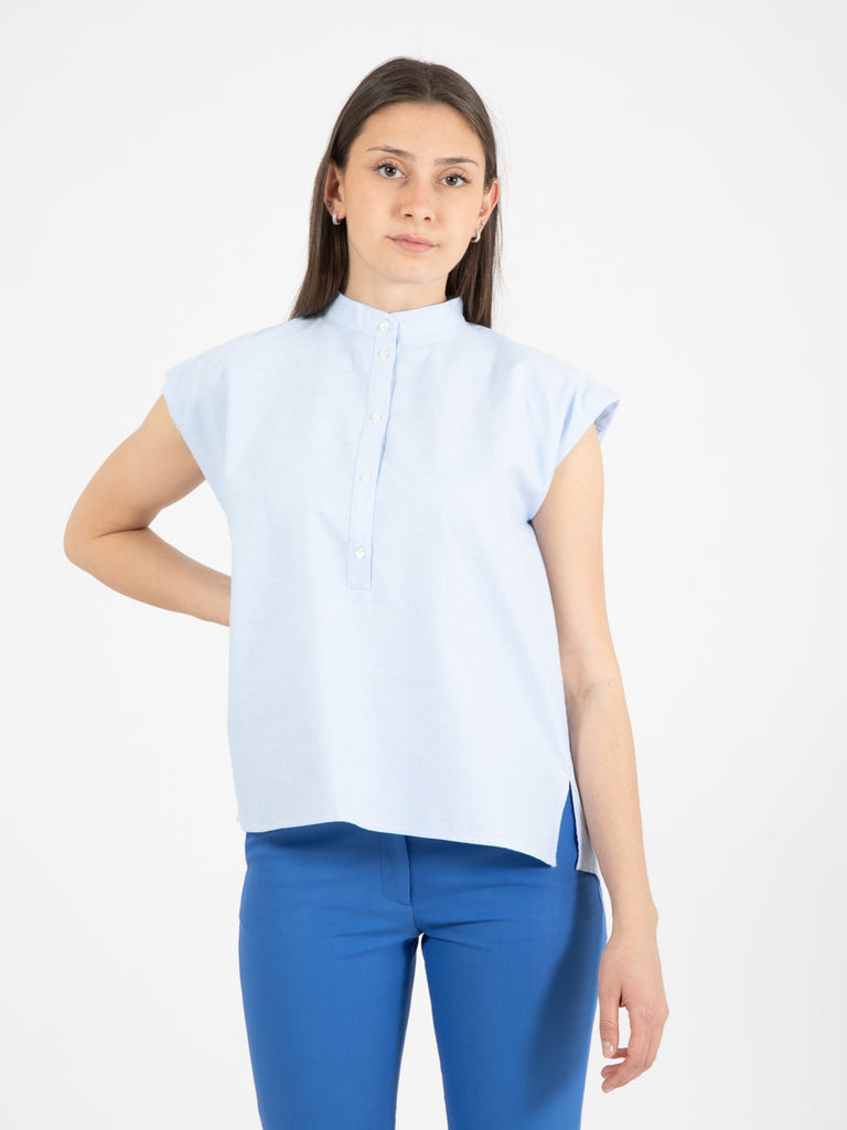 TRUE NYC - Camicia Rachele Light Oxford azure